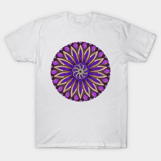 Mandala Flower Light Pastel Art Colorful Paisley T-Shirt